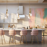 Hubbardton Forge 2024 Modern Brass Frosted Glass (FD) Multi Mika 2-Light Pendant
