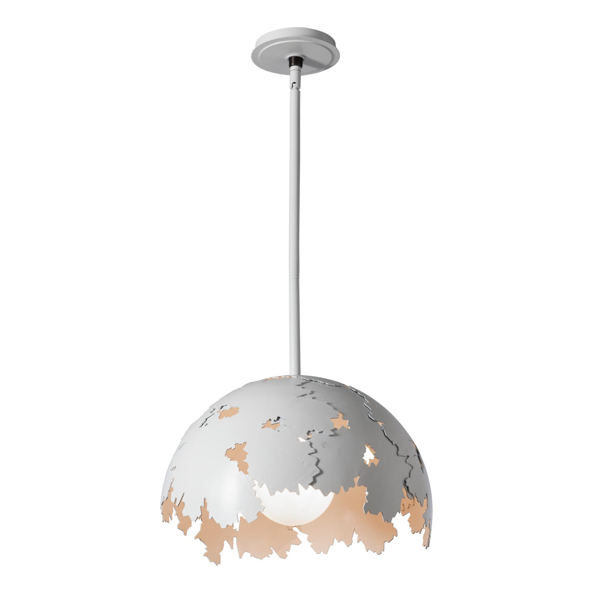 Hubbardton Forge 2024 White Multi Pangea 1-Light Pendant