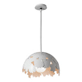 Hubbardton Forge 2024 White Multi Pangea 1-Light Pendant