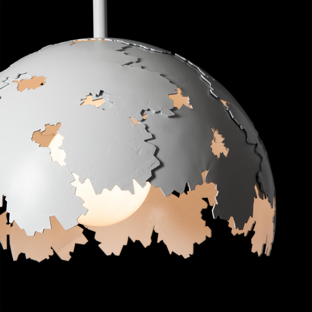 Hubbardton Forge 2024 White Multi Pangea 1-Light Pendant