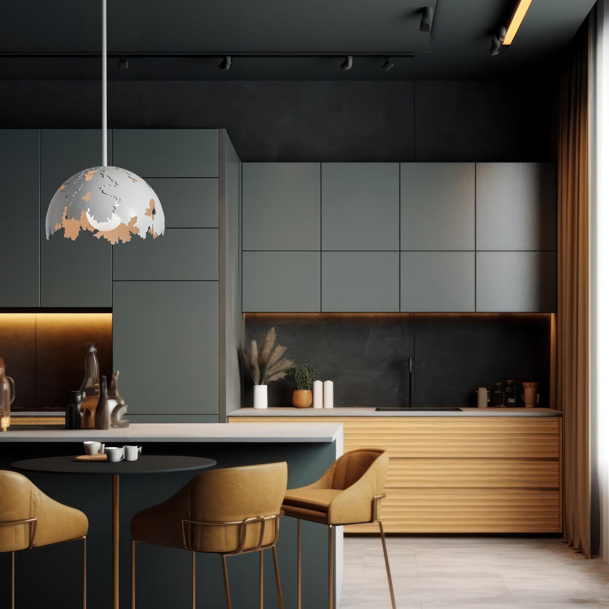 Hubbardton Forge 2024 White Multi Pangea 1-Light Pendant