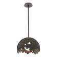 Hubbardton Forge 2024 Dark Smoke Multi Pangea 1-Light Pendant