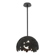 Hubbardton Forge 2024 Black Multi Pangea 1-Light Pendant