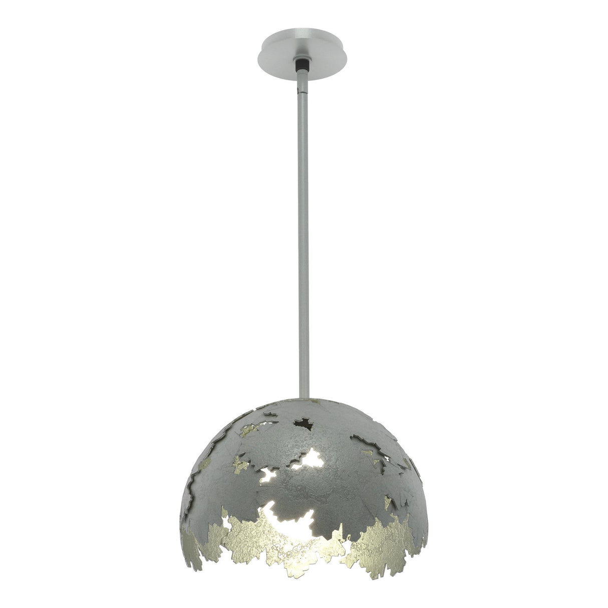 Hubbardton Forge 2024 Vintage Platinum Multi Pangea 1-Light Pendant