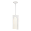 Hubbardton Forge 2024 White Seeded Clear Glass (II) Multi Cypress 1-Light Pendant