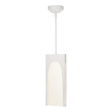 Hubbardton Forge 2024 White Seeded Clear Glass (II) Multi Cypress 1-Light Pendant