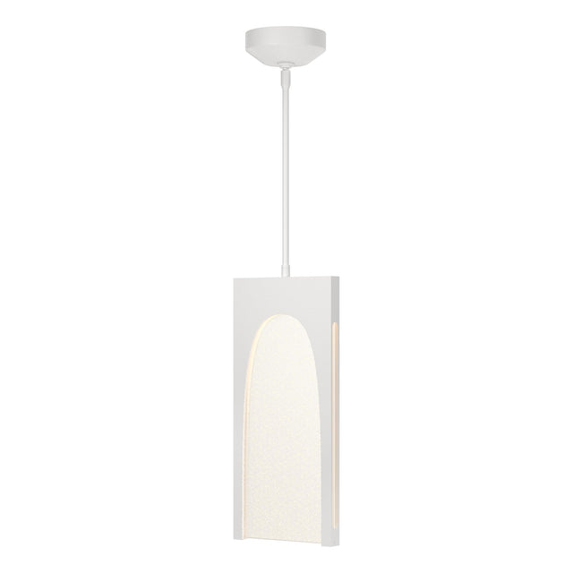 Hubbardton Forge 2024 White Seeded Clear Glass (II) Multi Cypress 1-Light Pendant