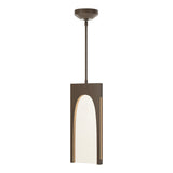 Hubbardton Forge 2024 Bronze Seeded Clear Glass (II) Multi Cypress 1-Light Pendant