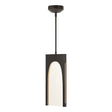 Hubbardton Forge 2024 Oil Rubbed Bronze Seeded Clear Glass (II) Multi Cypress 1-Light Pendant