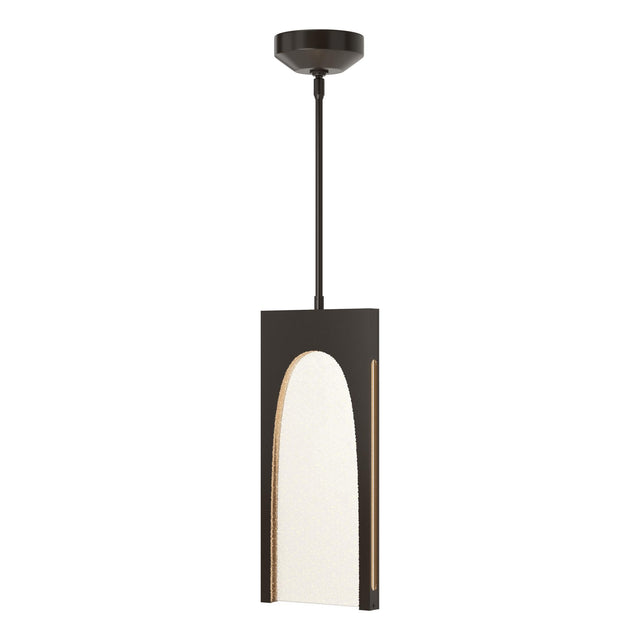 Hubbardton Forge 2024 Oil Rubbed Bronze Seeded Clear Glass (II) Multi Cypress 1-Light Pendant