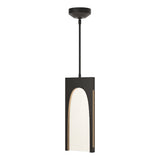 Hubbardton Forge 2024 Black Seeded Clear Glass (II) Multi Cypress 1-Light Pendant
