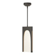 Hubbardton Forge 2024 Natural Iron Seeded Clear Glass (II) Multi Cypress 1-Light Pendant
