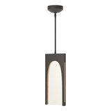 Hubbardton Forge 2024 Natural Iron Seeded Clear Glass (II) Multi Cypress 1-Light Pendant