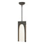 Hubbardton Forge 2024 Natural Iron Seeded Clear Glass (II) Multi Cypress 1-Light Pendant