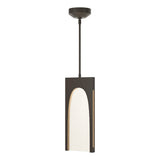 Hubbardton Forge 2024 Dark Smoke Seeded Clear Glass (II) Multi Cypress 1-Light Pendant