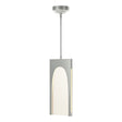 Hubbardton Forge 2024 Vintage Platinum Seeded Clear Glass (II) Multi Cypress 1-Light Pendant