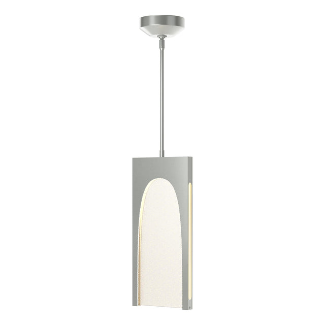 Hubbardton Forge 2024 Vintage Platinum Seeded Clear Glass (II) Multi Cypress 1-Light Pendant