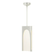 Hubbardton Forge 2024 Sterling Seeded Clear Glass (II) Multi Cypress 1-Light Pendant