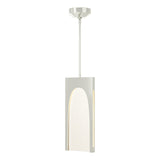Hubbardton Forge 2024 Sterling Seeded Clear Glass (II) Multi Cypress 1-Light Pendant