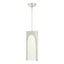 Hubbardton Forge 2024 Sterling Seeded Clear Glass (II) Multi Cypress 1-Light Pendant