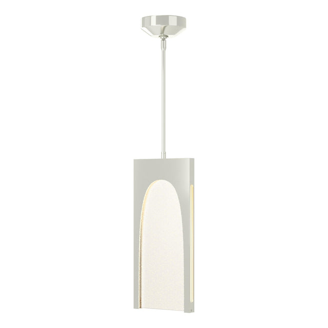 Hubbardton Forge 2024 Sterling Seeded Clear Glass (II) Multi Cypress 1-Light Pendant