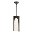 Hubbardton Forge 2024 Ink Seeded Clear Glass (II) Multi Cypress 1-Light Pendant