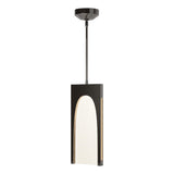 Hubbardton Forge 2024 Ink Seeded Clear Glass (II) Multi Cypress 1-Light Pendant