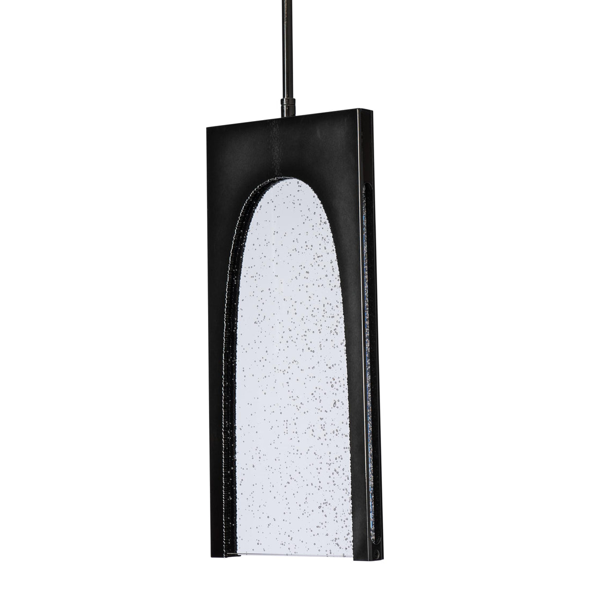 Hubbardton Forge 2024 Ink Seeded Clear Glass (II) Multi Cypress 1-Light Pendant