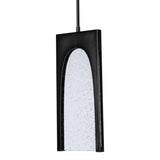 Hubbardton Forge 2024 Ink Seeded Clear Glass (II) Multi Cypress 1-Light Pendant