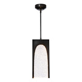 Hubbardton Forge 2024 Ink Seeded Clear Glass (II) Multi Cypress 1-Light Pendant