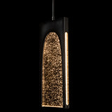 Hubbardton Forge 2024 Ink Seeded Clear Glass (II) Multi Cypress 1-Light Pendant