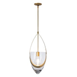 Hubbardton Forge 2025 Modern Brass Clear Glass (ZM) Multi Vaso Pendant
