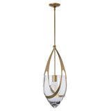 Hubbardton Forge 2025 Modern Brass Clear Glass (ZM) Multi Vaso Pendant