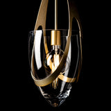 Hubbardton Forge 2025 Modern Brass Clear Glass (ZM) Multi Vaso Pendant