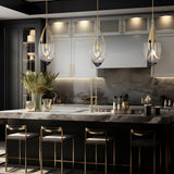 Hubbardton Forge 2025 Modern Brass Clear Glass (ZM) Multi Vaso Pendant
