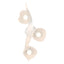Hubbardton Forge 2024 White Frosted Glass (FD) Mika 3-Light Large Sconce/Semi-Flush