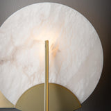 Hubbardton Forge 2025 Modern Brass Alabaster Callisto 3-Light Bath Sconce