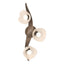Hubbardton Forge 2024 Bronze Frosted Glass (FD) Mika 3-Light Large Sconce/Semi-Flush