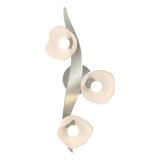 Hubbardton Forge 2024 Vintage Platinum Frosted Glass (FD) Mika 3-Light Large Sconce/Semi-Flush