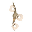 Hubbardton Forge 2024 Soft Gold Frosted Glass (FD) Mika 3-Light Large Sconce/Semi-Flush