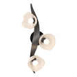 Hubbardton Forge 2024 Ink Frosted Glass (FD) Mika 3-Light Large Sconce/Semi-Flush