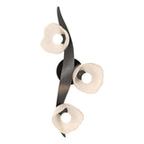 Hubbardton Forge 2024 Ink Frosted Glass (FD) Mika 3-Light Large Sconce/Semi-Flush