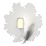 Hubbardton Forge 2024 White Clear Glass with Frosted Diffuser (YE) Pangea 1-Light Sconce