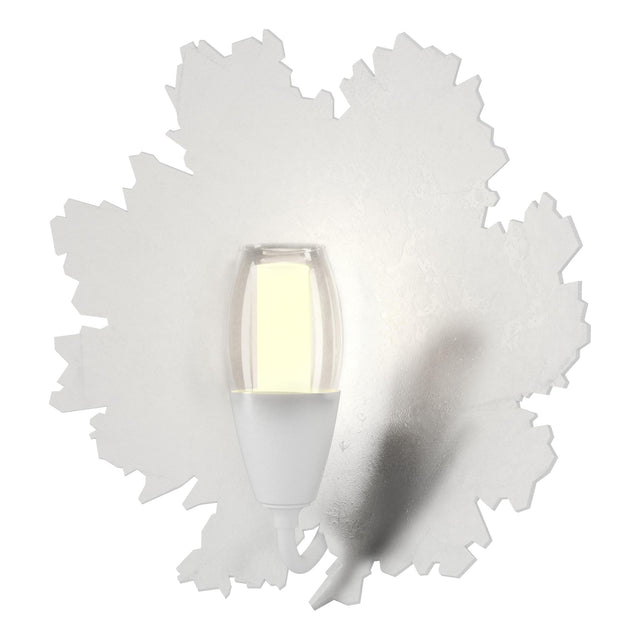 Hubbardton Forge 2024 White Clear Glass with Frosted Diffuser (YE) Pangea 1-Light Sconce