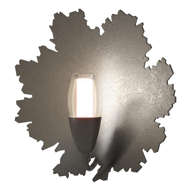 Hubbardton Forge 2024 Dark Smoke Clear Glass with Frosted Diffuser (YE) Pangea 1-Light Sconce