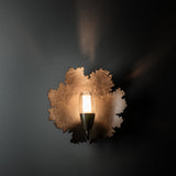 Hubbardton Forge 2024 Dark Smoke Clear Glass with Frosted Diffuser (YE) Pangea 1-Light Sconce