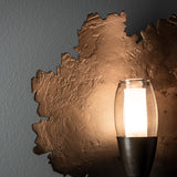 Hubbardton Forge 2024 Dark Smoke Clear Glass with Frosted Diffuser (YE) Pangea 1-Light Sconce