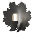 Hubbardton Forge 2024 Black Clear Glass with Frosted Diffuser (YE) Pangea 1-Light Sconce