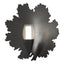 Hubbardton Forge 2024 Black Clear Glass with Frosted Diffuser (YE) Pangea 1-Light Sconce