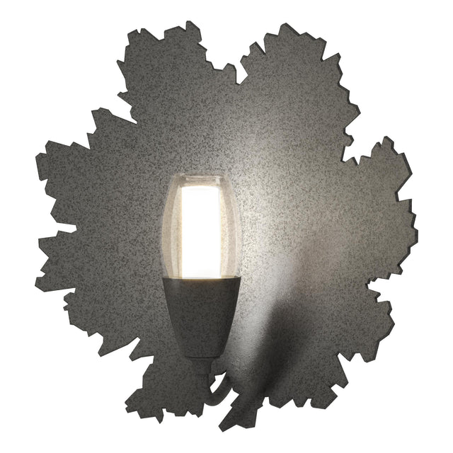 Hubbardton Forge 2024 Natural Iron Clear Glass with Frosted Diffuser (YE) Pangea 1-Light Sconce